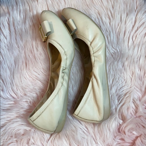 Cole Haan bow ballet flats, nude - Picture 2 of 6